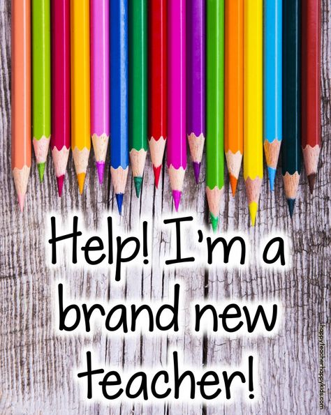 Help! I'm a Brand New Teacher- advice & tips for your first year of teaching #backtoschool #teachers Back To School Advice, Teacher Advice, First Year Teacher, Happy Teacher, First Year Teaching, School Advice, First Year Teachers, Future Teacher, Teaching Inspiration