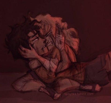 I'm crying { credit - tamaytka on tumblr } #percabeth Percy Jackson In Tartarus, Percy And Annabeth Tartarus, Leo And Calypso, Percy And Annabeth, Wise Girl, Trials Of Apollo, Percy Jackson Fan Art, Kane Chronicles, Annabeth Chase