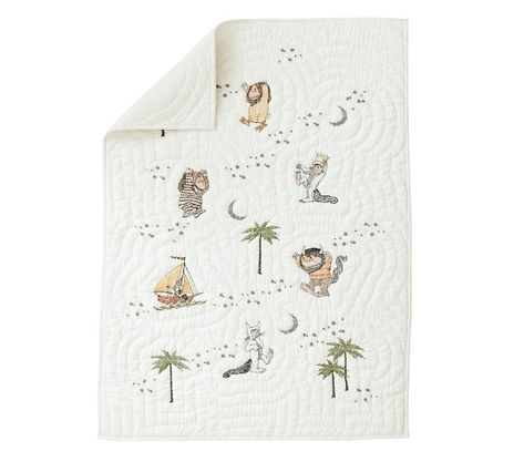 Wild Things Nursery, Pottery Barn Baby, Crib Liners, Crib Fitted Sheet, White Quilts, Toddler Quilt, Hooded Baby Towel, Swaddle Sets, Baby Bedding Sets