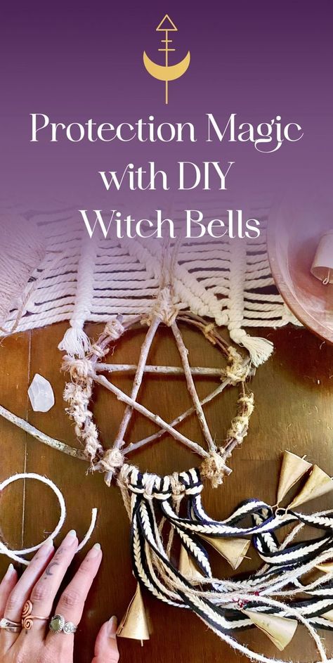 Witchcraft Diy, Diy Witch, Witch Bells, Protection Magic, Wiccan Crafts, Pagan Crafts, Which Witch, Witch Diy, Witchy Crafts