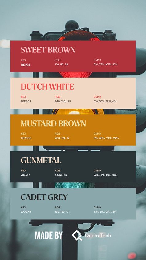 Colors:
B0323A
F0D8C3
C87C0C
2B3537
8AA8AB Tomboy Color Palette, Cinema Colour Palette, Color Palette High Contrast, Html Color Palette, 90s Color Palette Grunge, Motivational Color Palette, Magazine Colour Palette, Color Palettes Design, Hip Hop Color Palette