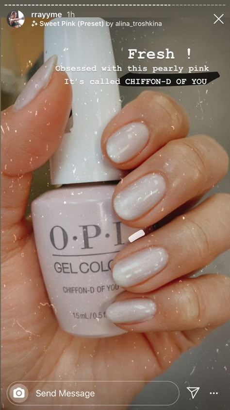 Engage Ment To Be Opi, Opi Kiss The Bridegroom, Chiffon-d Of You Opi Gel, Milky Nails Shellac, Milky Opi Colors, Opi Shimmer Gel Polish, Opi Bridal Nails, Opi Pearl Nail Polish, Opi Shimmer Nail Polish