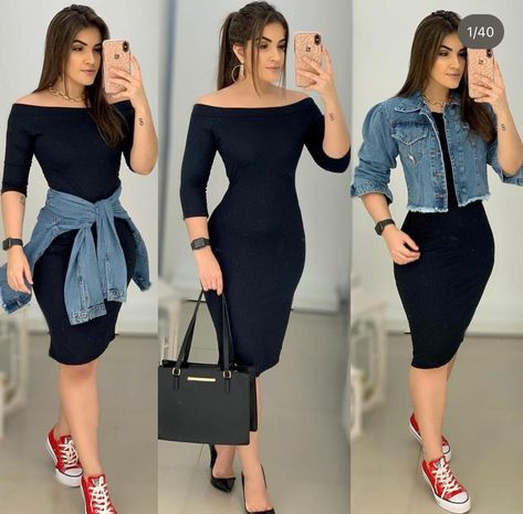 Dressy Outfits With Sneakers, Dress And Sneakers Outfit, Modest Casual Outfits, Body Con Dress Outfit, Dressy Casual Outfits, Dresses Casual Fall, Stylish Work Attire, Fall Dress Outfit, Dress Up Outfits