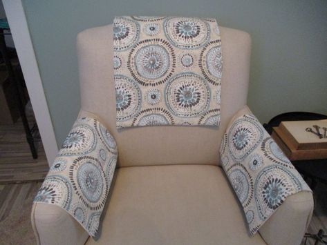 Headrest Cover, Armrest Covers, Ikea Couch, Fabric Gift Wrap, Waverly Fabric, Couch Fabric, Medallion Pattern, Traditional Farmhouse, Chair Sofa