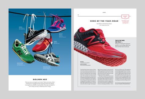 Catalog Design Layout, Running Magazine, Sneaker Magazine, Magazine Layout Design, Publication Design, 50 Million, Clothing Catalog, Catalog Design, Email Design