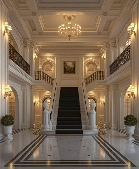 Elegant Staircase, Old Money House, Dream Mansion, Dream Life House, Mansion Interior, Dream House Rooms, Luxury Homes Dream Houses, Design Your Dream House, Dream House Interior