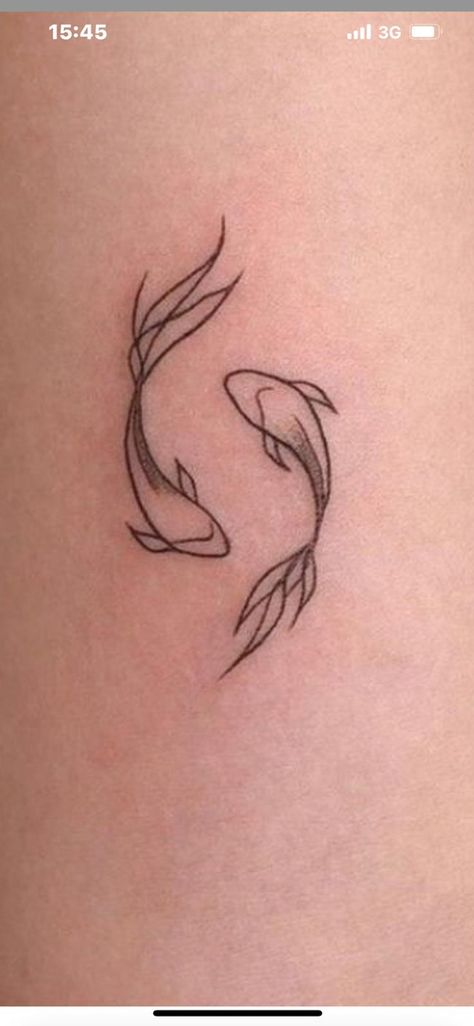 Small Fish Tattoos, Bull Skull Tattoos, Maching Tattoos, Pisces Tattoos, Mommy Tattoos, White Ink Tattoo, Gemini Tattoo, Geek Tattoo, Koi Tattoo