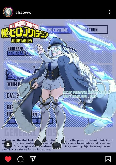 Mha Crystal Quirk Oc, Ice Quirk Oc, Mha Oc Ice Quirk, Mha Oc White Hair, Mha Oc Villain, Mha Oc Quirk, Mha Ocs, Hero Oc, Dragon Type Pokemon