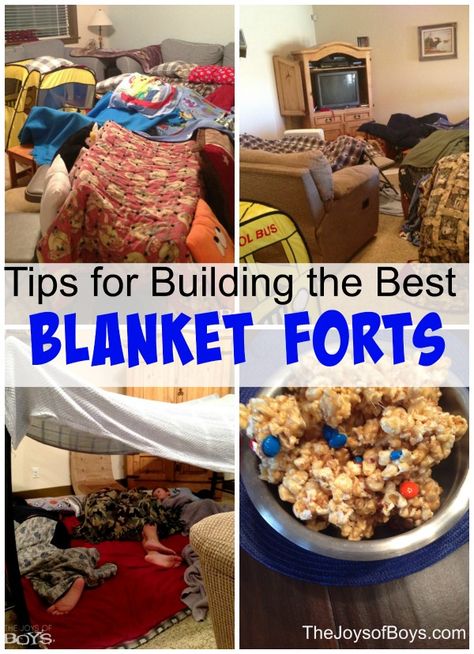 Tips for building a blanket fort. This is such a fun idea to do with the kids. Have a sleepover or just enjoy some fun. #blanket #fort #kids Build A Fort With Blankets, Fort With Blankets, Blanket Fort Ideas, Boys Sleepover, Boy Sleepover, Cool Forts, Blanket Forts, Fort Ideas, Fort Building