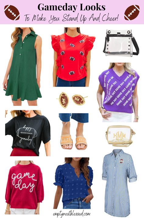 The game may be on the field, but we know where the REAL competition is! I’ve got winning game day looks & accessories you’ll love! Mom Game Day Outfit, Ideas For Collage, Game Day Looks, College Football Season, Gameday Dress, What Team, Game Day Outfit, Marley Lilly, Practice Outfits