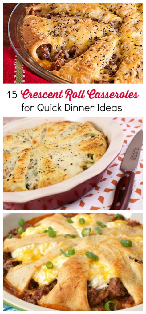 Recipes With Crescent Rolls, Pillsbury Ideas, Crescent Dough Sheet Recipes, Crescent Casserole, Crescent Dough Recipes, Crescent Rings, Ring Recipes, Pillsbury Crescent Roll Recipes, Crescent Roll Recipes Dinner