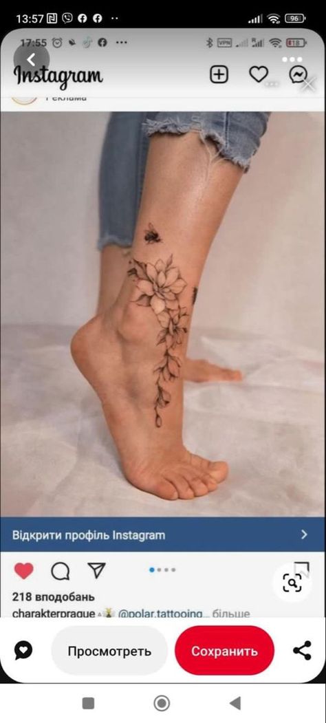 Ankle Floral Tattoo Wrap, Wrapped Flower Ankle Tattoo, Ankle To Calf Tattoos For Women, Rose Ankle Tattoo Wrap Around, Tatoos Woman Ankle, Ankel Tattoos Wrap Around Women, Lower Leg Flower Tattoos Women, Rose Ankle Tattoos For Women Wrap Around, Foot Wrap Tattoo