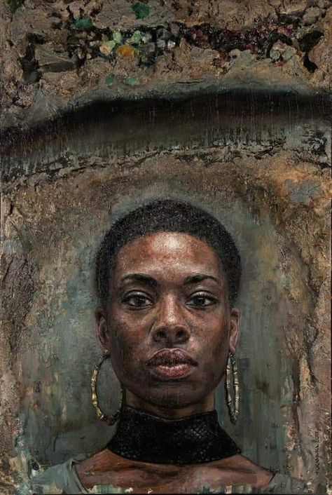 Tim Okamura, Acrylic Portrait, Afrikaanse Kunst, Black Art Painting, Afrocentric Art, Black Artwork, Afro Art, Ethereal Art, African American Art