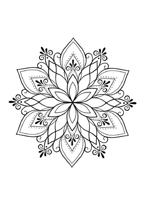 Simple Mandala Tattoo Stencil, Mandala Tattoo Simple, Mandela Flowers, Easy Mandala Tattoo, Mandala Flower Tattoo Design, Printable Tattoo Designs Stencil, Mandala Tattoo Design Women, Mandela Tattoo Design, Mandala Tattoo Stencil