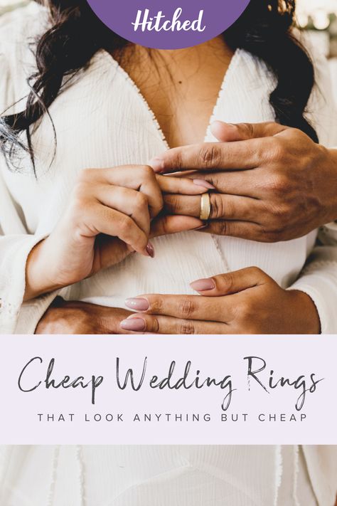 Looking for cheap wedding rings that still look expensive? We've rounded up the best budget friendly wedding rings to suit everyone! Large Engagement Rings, Cheap Wedding Bands, Alternative Wedding Bands, Cheap Wedding Rings, Sapphire Eternity Ring, Budget Friendly Wedding, Sparkly Wedding, Look Expensive, Bar Jewelry