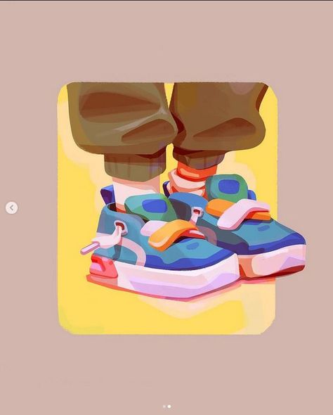 Artist Illustration Character Design, Charector Art, Abstract Character Design, Illustration Styles Inspiration, Cute Illustration Art, Animation Aesthetic, Sneakers Design, Paint Illustration, الفن الرقمي