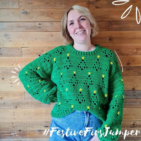 What? It's one of my favourite patterns, I'm sharing it all year round, and you can't stop me. The Festive Firs Jumper pattern is currently 35% off, along with all other patterns on my website. Or you can get the updated version in my book, Filet Crochet To Wear, available from my website and all book retailers worth their salt. . . . #manateesquares #filetcrochet #filetcrochettowear #festivefirsjumper #festivefirs #christmasinjune #christmassweaterpattern #christmascrochet #crochetersofinsta... Crochet Christmas Sweater, Crochet Jumper Pattern, Fun Christmas Tree, Christmas Crochet Blanket, Tree Abstract, Jumper Pattern, Womens Knit Sweater, Crochet Jumper, Jumper Patterns