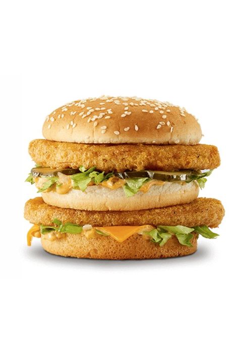 McDonald's Just Announced the Chicken Big Mac Along With Another Secret Menu Item! Chicken Big Mac, Mac Chicken, Mc Chicken, Burger King Gift Card, Chicken Big, Mcdonalds Chicken, Mcdonald Menu, Secret Menu Items, Chicken Burger