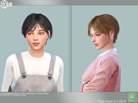 Sims 4 Tsr, Mod Hair, The Sims 4 Download, Sims 4 Downloads, Female Shorts, Sims Hair, Shot Hair Styles, Very Short Hair, Sims 4 Cc Finds