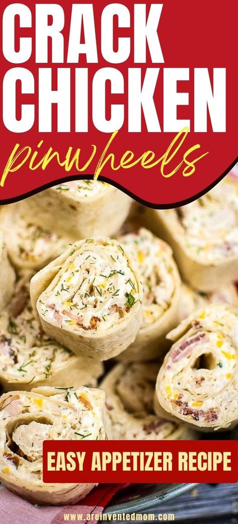 closeup view of stack of tortilla pinwheels with chicken, bacon and ranch with text overlay. Chicken Bacon Ranch Pinwheels, Bacon Ranch Pinwheels, Tortilla Rollups, Ranch Pinwheels, Stuffed Chicken Breast Cream Cheese, Chicken Pinwheels, Cream Cheese Pinwheels, Cheese Pinwheels, Pinwheel Appetizers