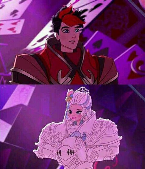 Chase Redford and Darling Charming ship it ♡ Chase Redford, Darling Charming, Most Popular Cartoons, Red Knight, Raven Queen, Monster High Art, Red Card, Ever After High, High Art