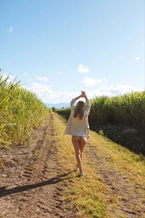 Dirt Road Photoshoot, Road Photoshoot, Photoshoot Inspo, Dirt Road, Sugar Cane, Pictures Ideas, Byron Bay, Illustration Art, Road