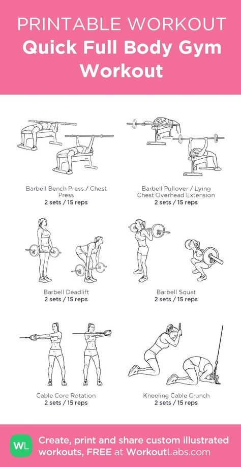 Womens Full Body Workout Gym, Quick Full Body Workout Gym, Full Body Workout At Gym For Women, Full Body Workout At Gym, Body Gym Workout, Quick Full Body, Chest Workout Women, Workout Labs, Fitness Studio Training