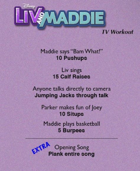 Tv Workout, Disney Workout, Tv Show Workouts, Movie Workouts, Cheer Moves, Cheerleading Workouts, Simple Workout Plan, Teen Workout Plan, Cheer Hacks