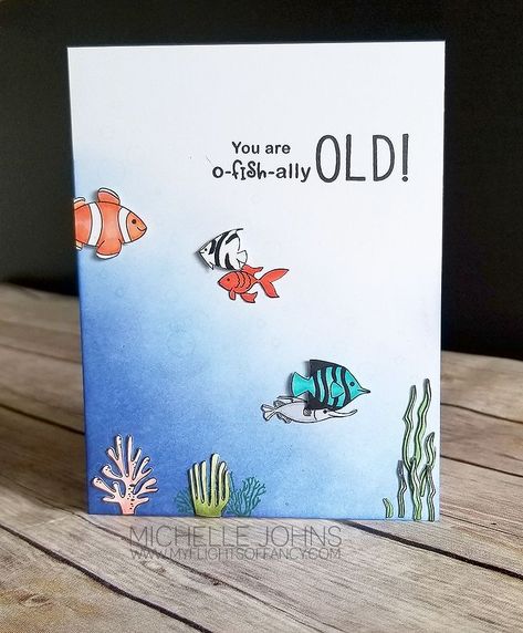 Watercolor Fish Birthday Card, Fish Birthday Cards For Men, Fish Cards Handmade, Funny Watercolor Birthday Cards, Watercolor Birthday Cards For Men, Watercolor Birthday Card Man, Fish Birthday Cards, Birthday Card Ideas For Men, Ocean Birthday Card