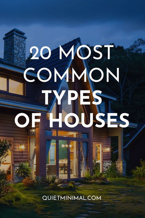 Home Styles Types Of Interior, Types Of Houses Styles, House Types, Different House Styles, Different Types Of Houses, Interior Design History, Houses In America, Home Styles Exterior, Home Styles