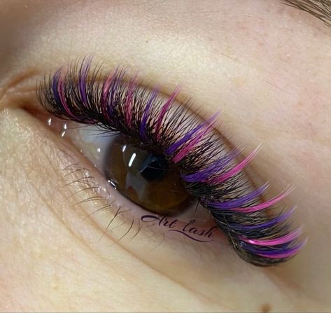 Color Eyelash Extensions, Eye Lash Art, Eyelash Extensions Classic, Eyelash Tips, Lash Extensions Styles, Eyelash Extensions Styles, Perfect Eyelashes, Pretty Lashes, Eyelash Extentions