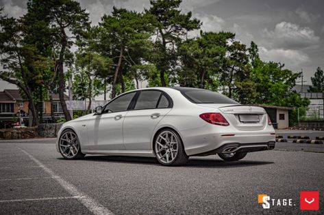 MERCEDES E43 AMG - HYBRID FORGED SERIES: HF-5 - Vossen Wheels E43 Amg, Vossen Wheels, Forged Wheels, Benz E, Benz E Class, 5th Wheels, Car Wheels, Over The Years, Mercedes Benz