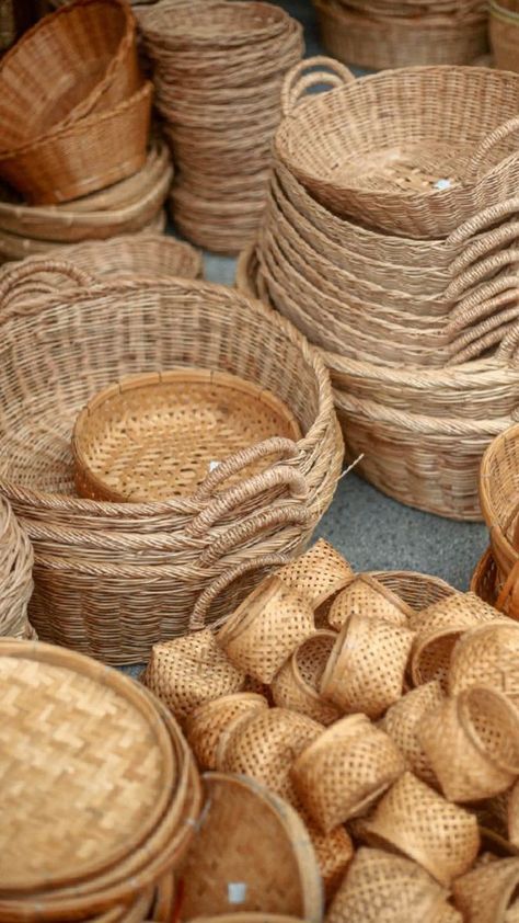 Handmade Clay Pots, Crockery Design, Bamboo Art, Bamboo Crafts, Wedding Crafts Diy, Bamboo Basket, House Furniture Design, Cool Kitchen Gadgets, Cute Kitchen