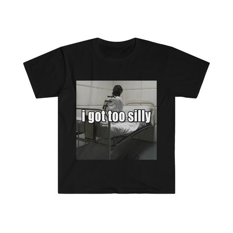 This Gender-Neutral Adult T-shirts item by NotSoBadClothing has 2760 favorites from Etsy shoppers. Ships from United States. Listed on Apr 30, 2024 Funny Tshirts Memes, Meme Shirts Graphic Tees, Silly T Shirts, Funny Tshirt Ideas, Mha Style, I Got Too Silly, Silly Tshirts, Got Too Silly, Silly Shirts