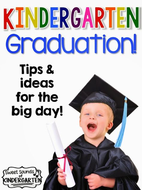 Sweet Sounds of Kindergarten : Kindergarten Graduation & End of the Year Ideas! Homeschool Graduation Ideas, Kindergarten Graduation Programs, Kindergarten Graduation Themes, End Of The Year Ideas, Kindergarten Graduation Ideas, Graduation Tips, Teaching 1st Grade, Kindergarten Graduation Pictures, Kindergarten Graduation Ceremony