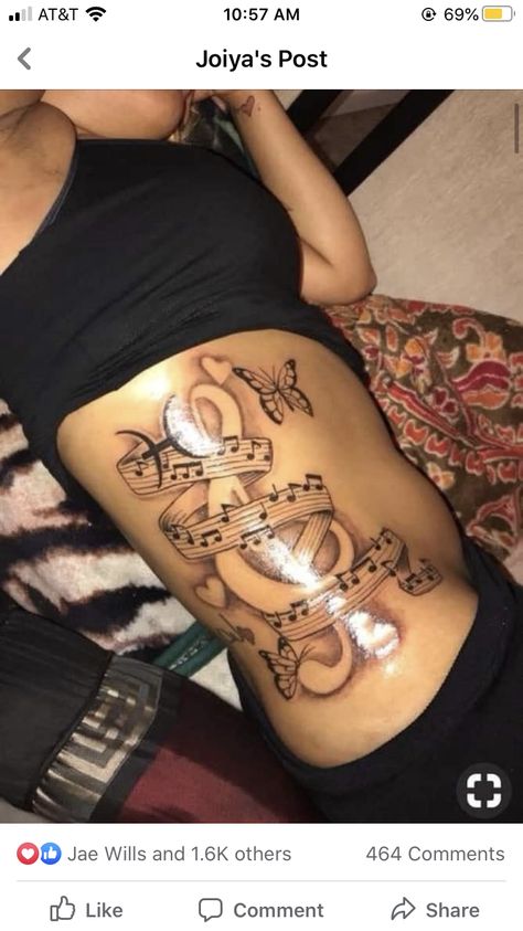 Notes Tattoo, Arm Quote Tattoos, Blessed Tattoos, Side Tattoos Women, Wörter Tattoos, Men Pictures, Music Notes Tattoo, Quote Tattoos Girls, Rib Tattoos For Women