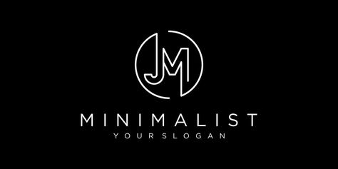 Jm Logo, Circle Logo Design, Circle Logo, Circle Monogram, Vector Logo Design, Circle Logos, Letter Logo Design, Letter J, Monogram Design