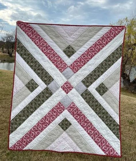 Houndstooth Quilt Pattern Free, Plaid Quilt Patterns Free, Plaid Quilt Pattern, Flannel Quilt Patterns, Patterns To Draw, Sewing With Scraps, Plaid Quilts, Quick Sew, Ideas For Quilts