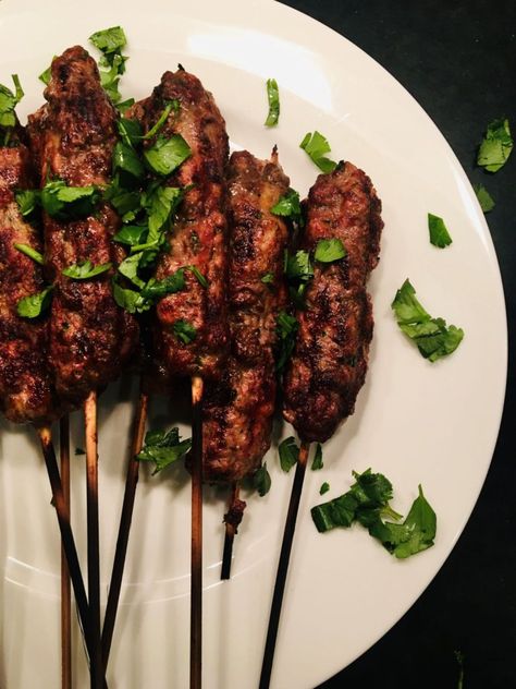 Pork and Beef Kofta Kabobs – The Steady Cook Kofta Kebab Recipes, Kofta Recipe Vegetarian, Beef Kofta Recipe, Kofta Kebab, Beef Kabob Recipes, Pork Kabobs, Vegetable Kebabs, Braised Chicken Breast, Chicken Recipe Air Fryer