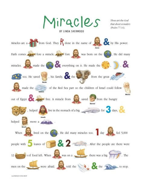 Miracles Miracles Of Jesus For Kids Activities, Jesus Miracles Pictures, Miracles Of Jesus For Kids Craft Ideas, Miracles Of Jesus Crafts, Bible Emoji, Jesus Preschool, Miracles In The Bible, Toddler Bible Lessons, Jesus Story