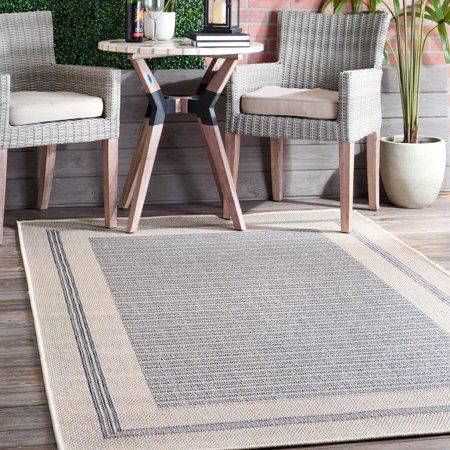 Whoever said beautiful floor accents are only for inside the home hasnt yet met an indoor/outdoor rug. Each unit is designed to stand up to the elements while adding a touch of charm to your surroundings. These pieces are so versatile that you might find yourself using them around your home (dont worry, theyre just as great for indoor use too!) Size: 8' x 10'. Color: Gray. Pattern: solid. Light Grey Rug, Rugs Usa, Striped Rug, Outdoor Area Rug, Indoor Outdoor Area Rugs, Outdoor Rug, Outdoor Area Rugs, Indoor Outdoor Rugs, Online Home Decor Stores