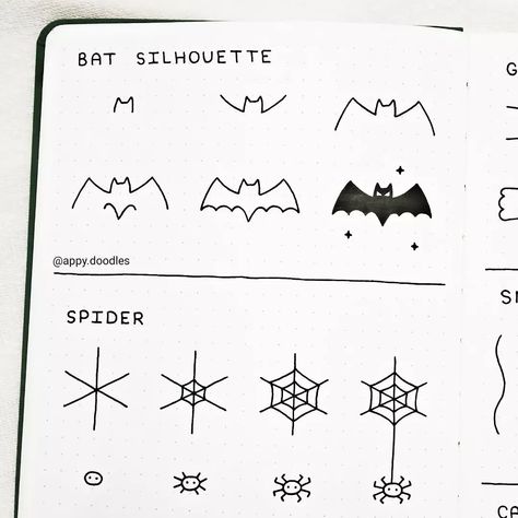 Holloween Thing To Draw Easy, Easy Drawings For Halloween, October Doodles Easy, Step By Step Fall Drawings, Halloween Whiteboard Art Easy, Easy Cute Halloween Drawings, Halloween Doodles Simple Step By Step, Fall Sketches Easy, Goth Doodles Easy