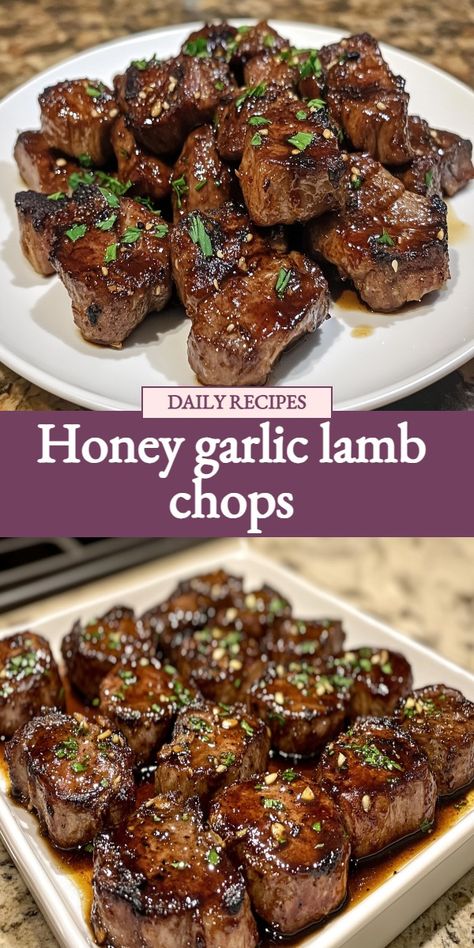 Sink your teeth into these succulent honey garlic lamb chops! This easy-to-make recipe combines tender lamb chops with a sweet and savory honey garlic marinade. Perfect for a special dinner or a backyard barbecue, these lamb chops are bursting with flavor. Impress your guests with this delicious dish that is sure to become a new favorite. Try these mouthwatering honey garlic lamb chops tonight! Honey Garlic Lamb Chops, Honey Garlic Marinade, Greek Lamb Chops, Lamb Loin Chop Recipes, Lamb Chops Pan Seared, Garlic Lamb Chops, Lamb Loin Chops, Greek Dinners, Garlic Marinade