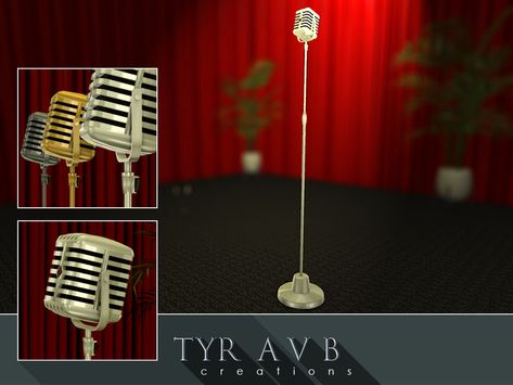 Timeless design of this beautiful Radio City Music Hall style microphone will flawlessly decorate any space. Found in TSR Category 'Sims 4 Sculptures' Sims 4 Music Cc, Modern Glass Coffee Table, Mercury Glass Vase, Casas The Sims 4, Radio City Music Hall, Los Sims, Sims 4 Cc Furniture, Sims 4 Cc Packs, Radio City