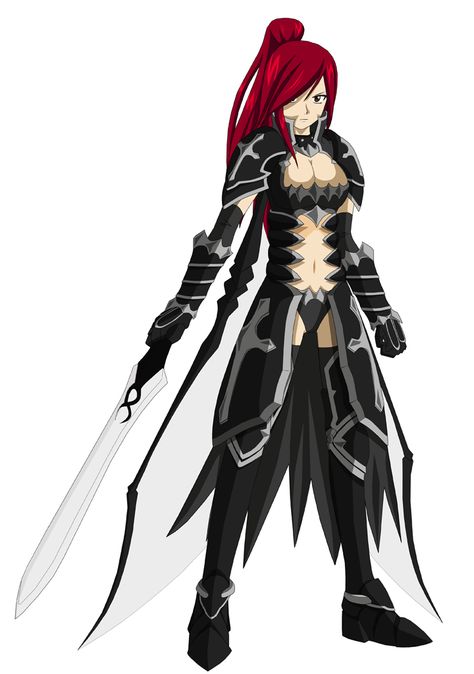 Ezra scarlet black wing armor Wing Armor, Erza Scarlet Armor, Red Hair Anime Characters, Mafia Anime, Pfps Couple, Piece Pfp, Male Demon, List Anime, Erza Scarlett