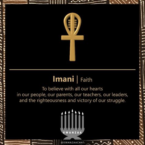 Imani is the 7th day of #Kwanzaa!!!!!!! 🔥🔥🔥🔥🔥🔥🔥 Kwanzaa Day 7 Imani, Kwanzaa Decor, Days Of Kwanzaa, Kwanzaa Activities, Dinner 2023, Kwanzaa Principles, Happy Kwanzaa, Black Arts, African Spirituality