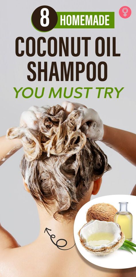 8 Homemade Coconut Oil Shampoo You Must Try : Coconut oil can penetrate through the hair shaft and strengthen hair from within. It also seals hair fiber and reduces protein loss.In this article, we look at some coconut oil shampoo recipes! #hair #haircare #shampoo #coconutoil Natural Shampoo And Conditioner Recipes, How To Make Natural Shampoo Recipes, Coconut Shampoo Diy, Best Homemade Shampoo, Essential Oil Shampoo And Conditioner, Liquid Shampoo Recipe, Coconut Oil On Scalp, Things To Make With Coconut Oil Diy, Coconut Oil Conditioner Diy