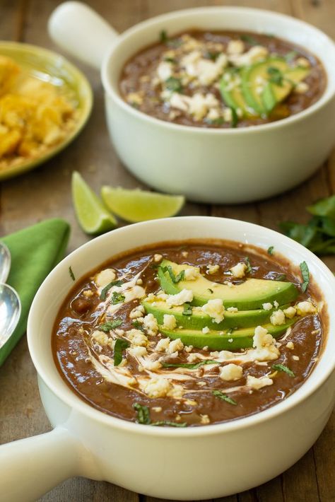 Chorizo Bean Soup, Black Beans With Chorizo, Chorizo Bean Stew, Spicy Black Bean Soup, Black Bean Corn Chorizo Soup, Black Bean Chorizo Soup, Chorizo Soup Recipes, Southwestern Black Bean Soup, Dinner Soup Recipes