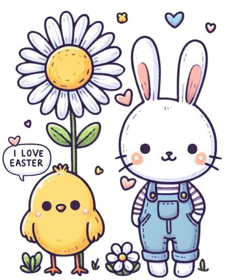 Easy And Cute Drawings, Frog Drawing, Animal Doodles, Easter Clipart, Spring Wallpaper, Chibi Characters, Cute Doodles Drawings, Easter Design