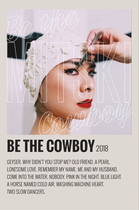 Be the cowboy poster mitski Be The Cowboy Poster, Mitski Be The Cowboy, Album Receipts, Be The Cowboy, Cowboy Poster, Cowboy Posters, Posters Ideas, Minimalist Music, Music Poster Ideas